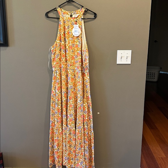 Lost + Wander Cali Dreaming Maxi Dress size large NWT - Picture 1 of 7